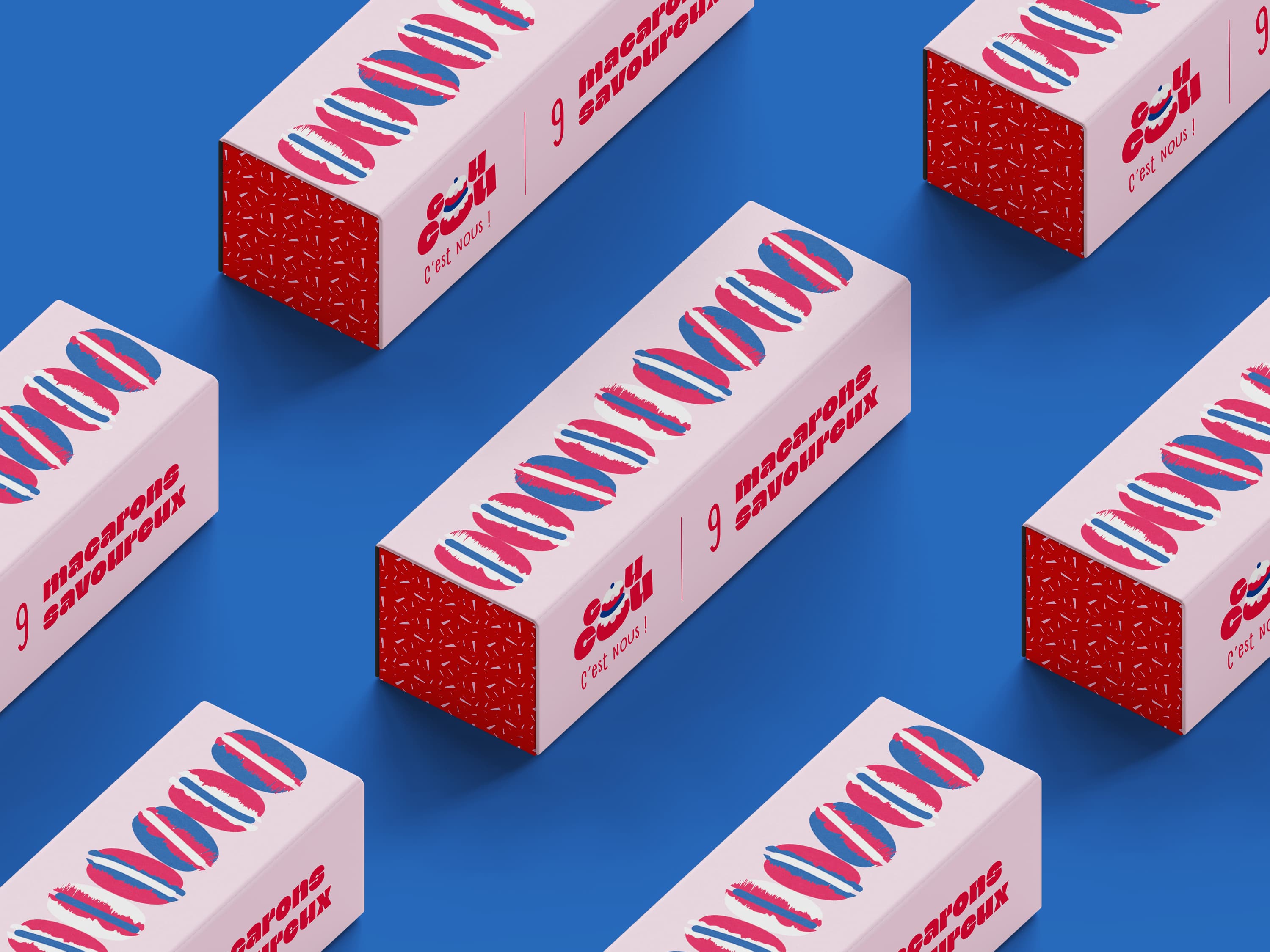 Coucou packaging macarons