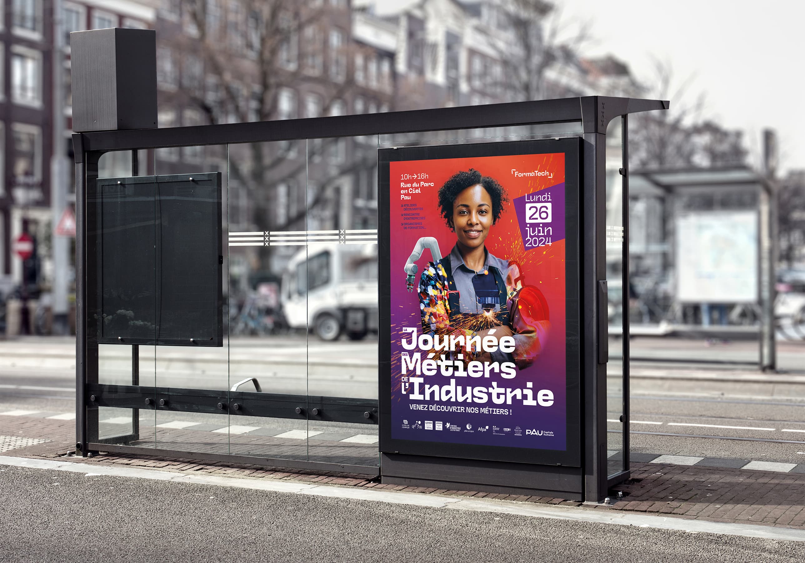 Journée des métiers et de l'industrie affiche